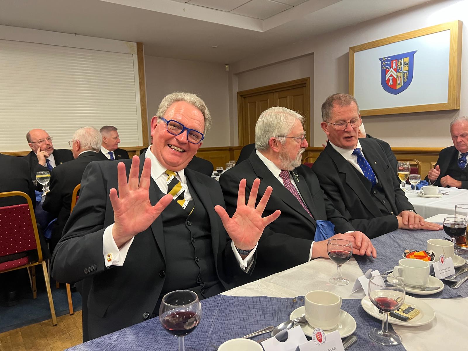 Members and guests during a presentation at a lodge event